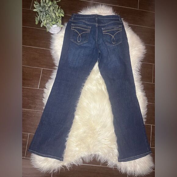 Calvin Klein flare dark denim sz 10 - Picture 4 of 7